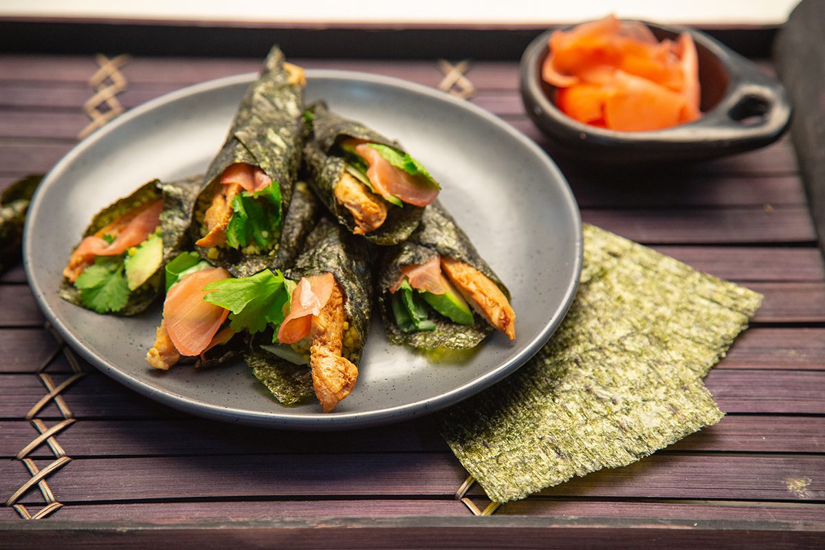 Chicken & Avocado Couscous Sushi cones - New Zealand Avocado