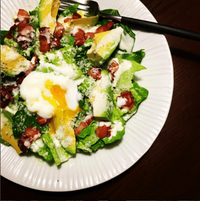 Glamorous Caesar Salad with New Zealand Avocado