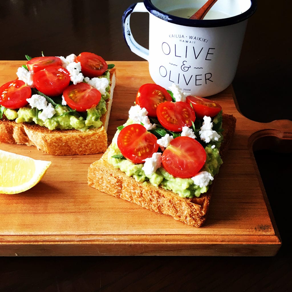 Loaded avocado and tomato on toast