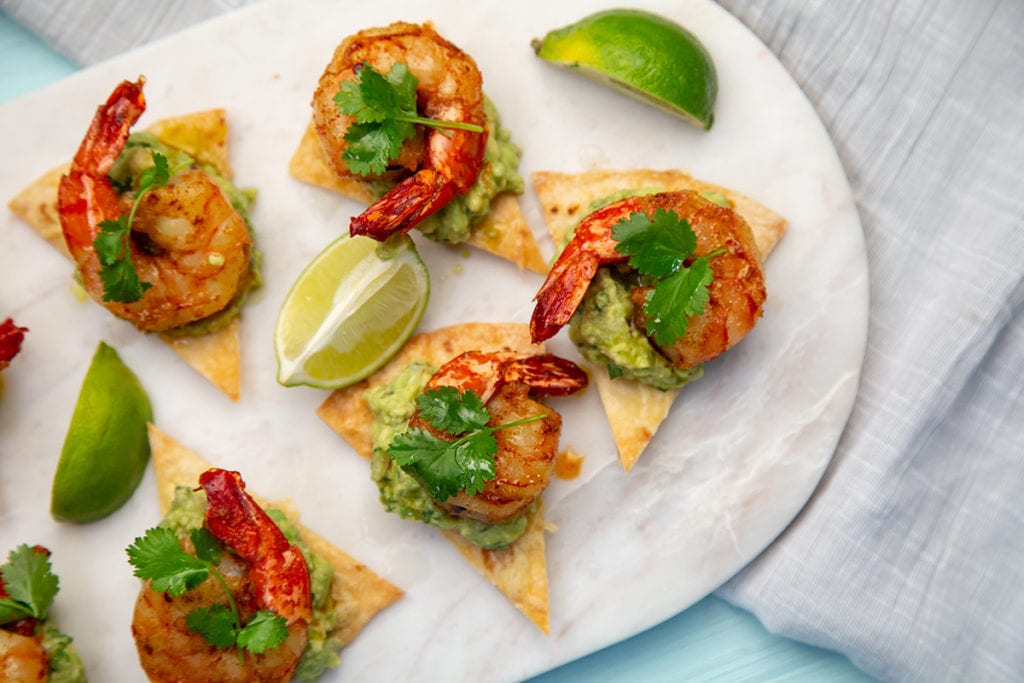 Prawn & Guacamole Tostadas