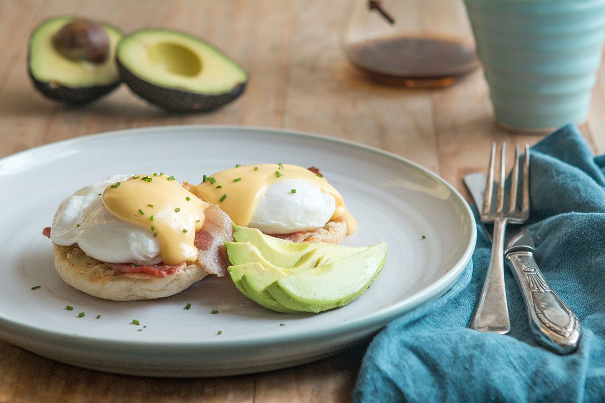 Eggs Benedict with Avocado New Zealand Avocado