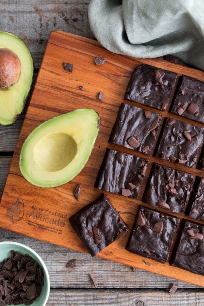 Avocado brownie