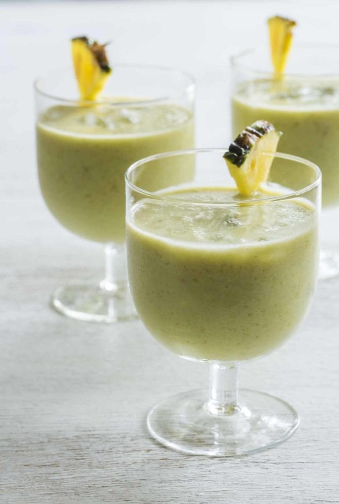 Avocado pina colada shake