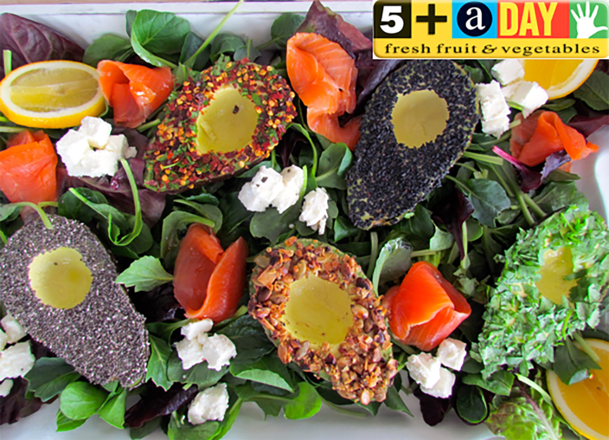 Avocado and Salmon Salad Platter - New Zealand Avocado