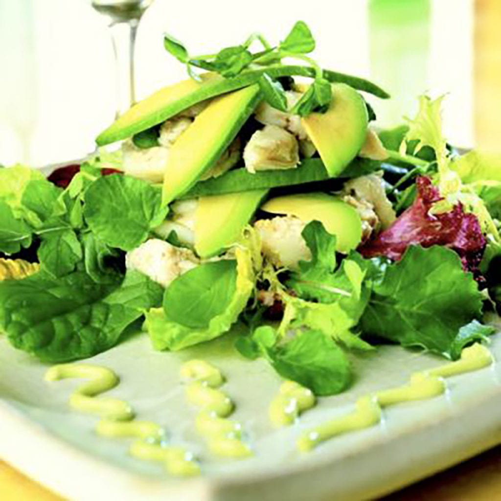 Crab & Avocado Salad with Avocado Cream