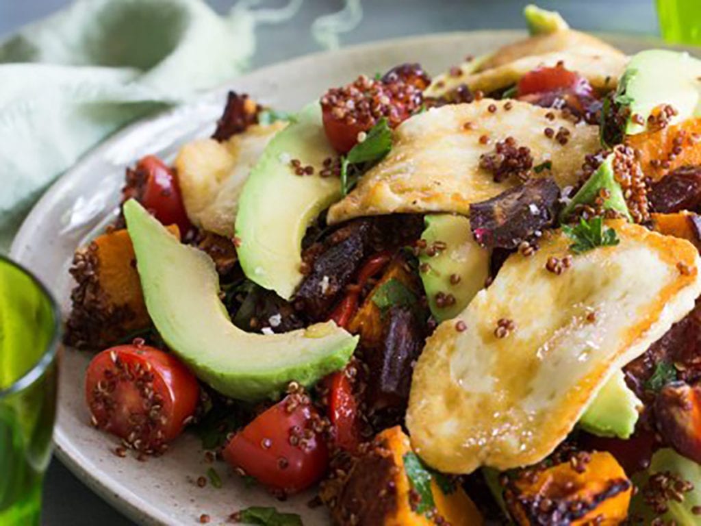 Avocado, Pumpkin, Haloumi & Quinoa Salad