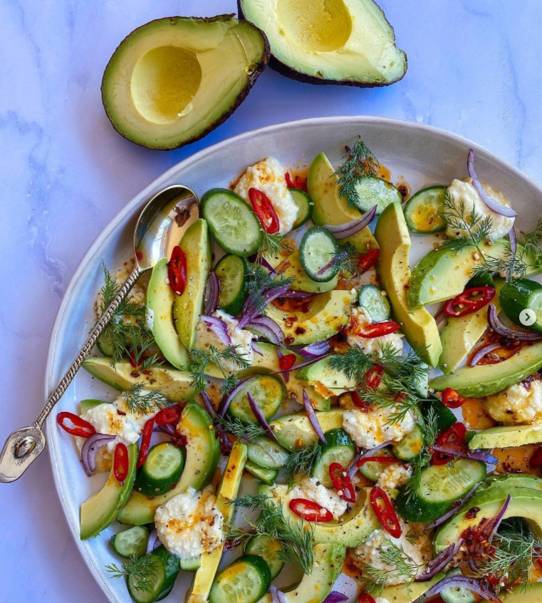 Spiced Avocado Salad with Zesty Ricotta