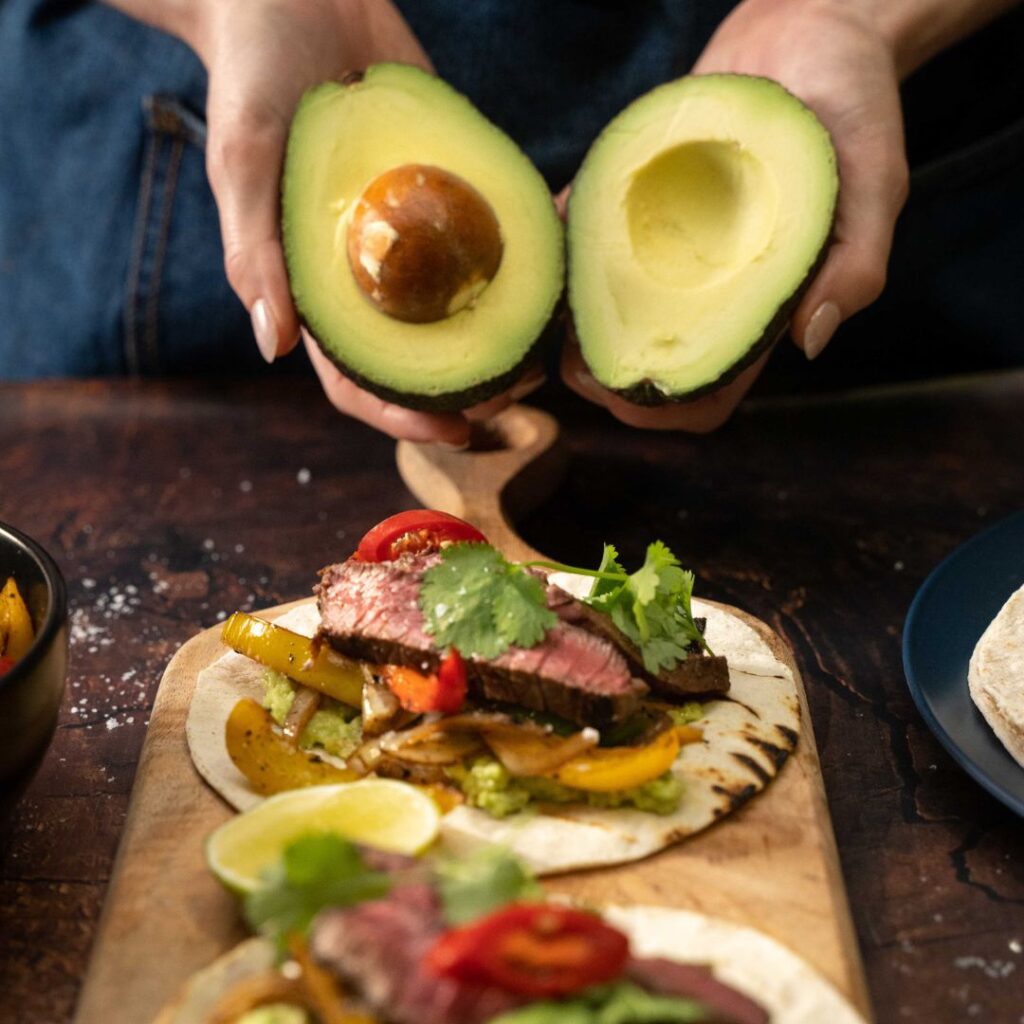 Venison fajitas