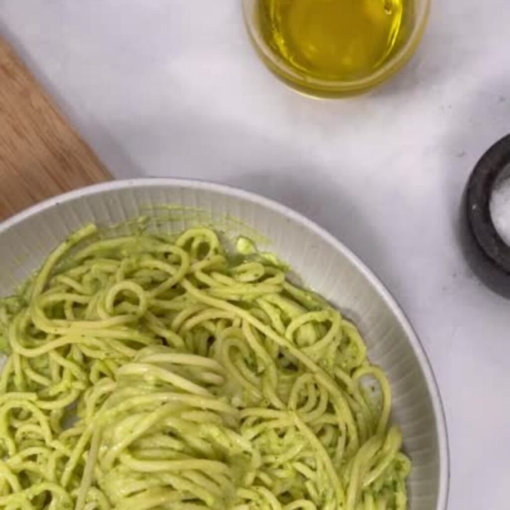 Creamy Basil & Avocado Pasta