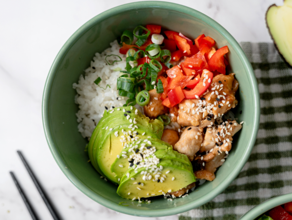 Teriyaki Chicken Sushi Rice Bowls